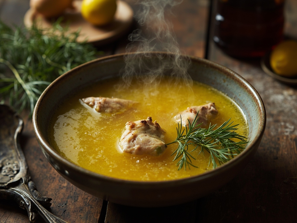 Bouillon de poule du médecin (marak)