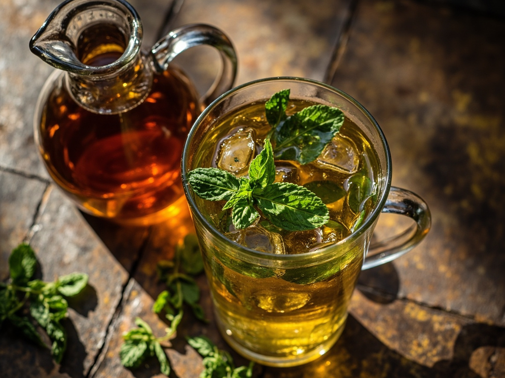 Sekanjabin (oxymel à la menthe)