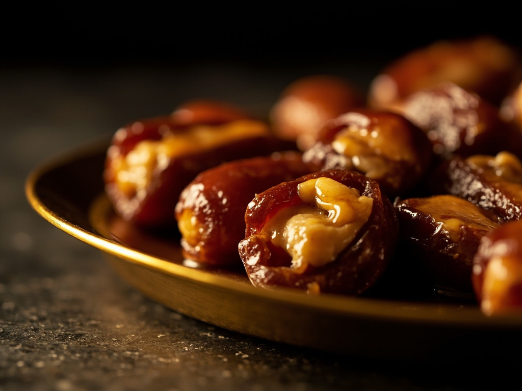 Honey-Stuffed Dates with Pine Nuts (dulcia domestica)