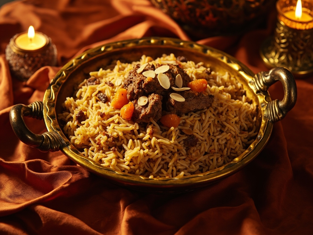 Spiced Rice and Mutton from the Court of the Great Khan