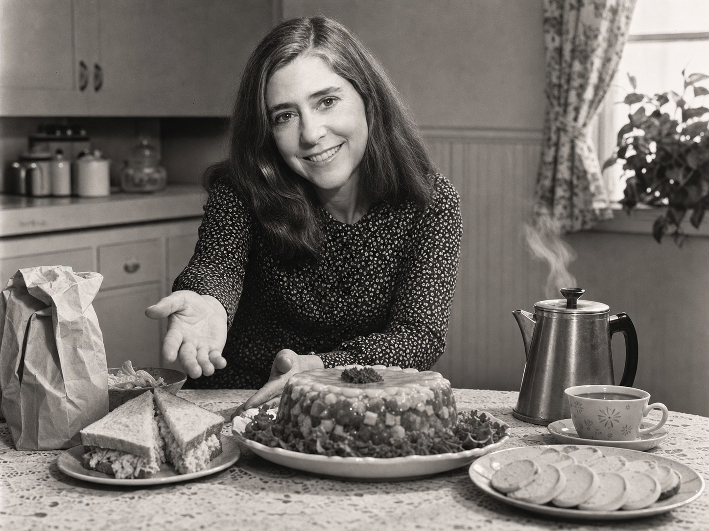 Margaret Hamilton at the table