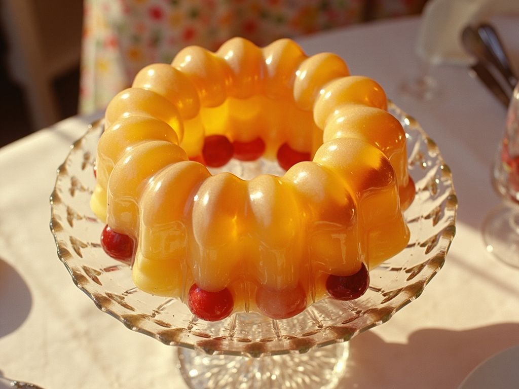 Salade en gelée moulée pour recevoir