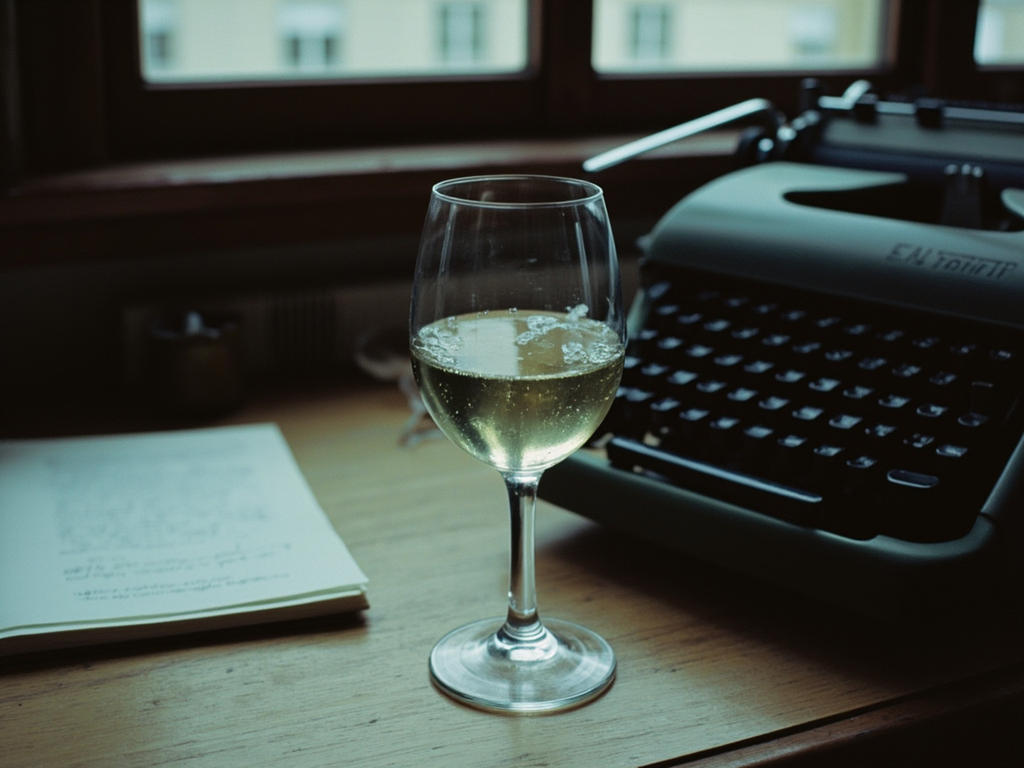 A Glass of Chilled White Wine