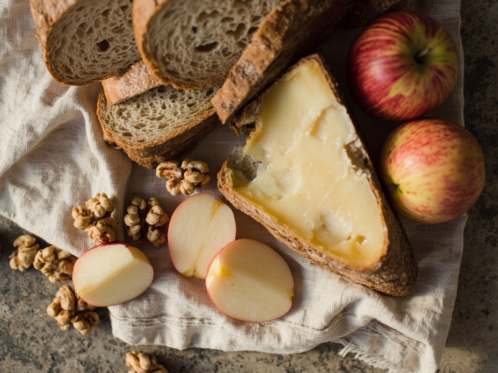 Traveler's Viaticum: Bread, Cheese and Apples