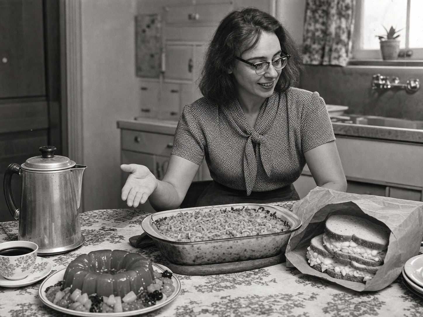 Marie Tharp à table