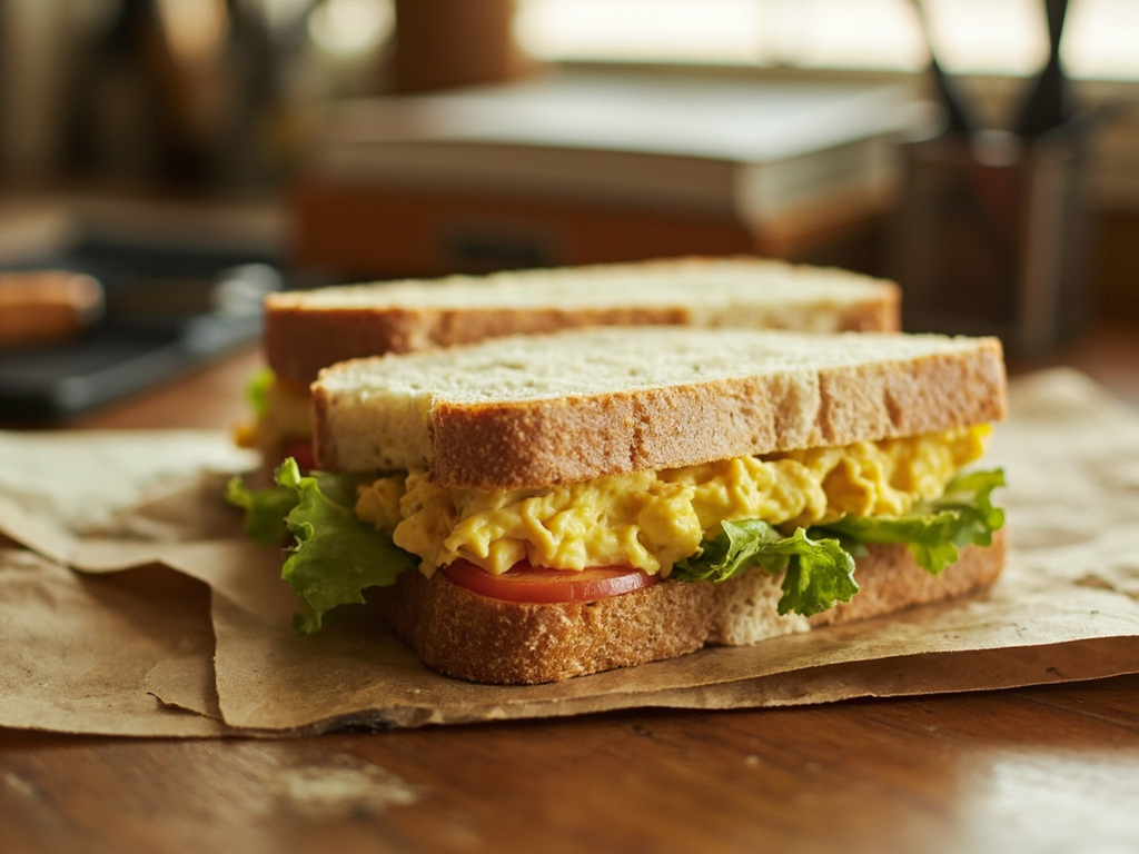 Brown Bag Egg Salad Sandwich