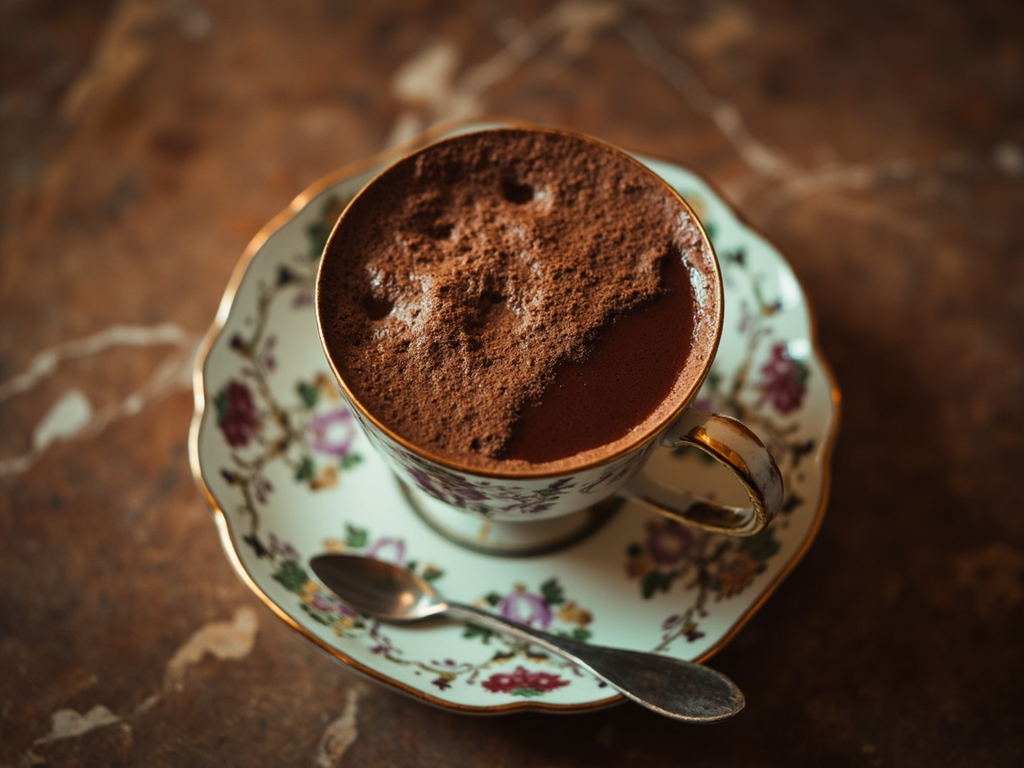 Chocolat mousseux à la chocolatière