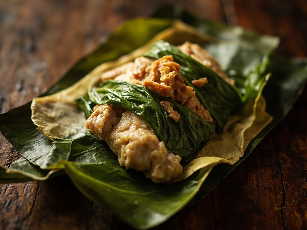 Laulau de poisson aux feuilles de taro