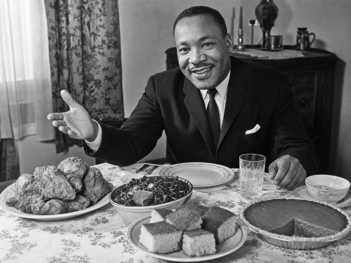 Martin Luther King at the table