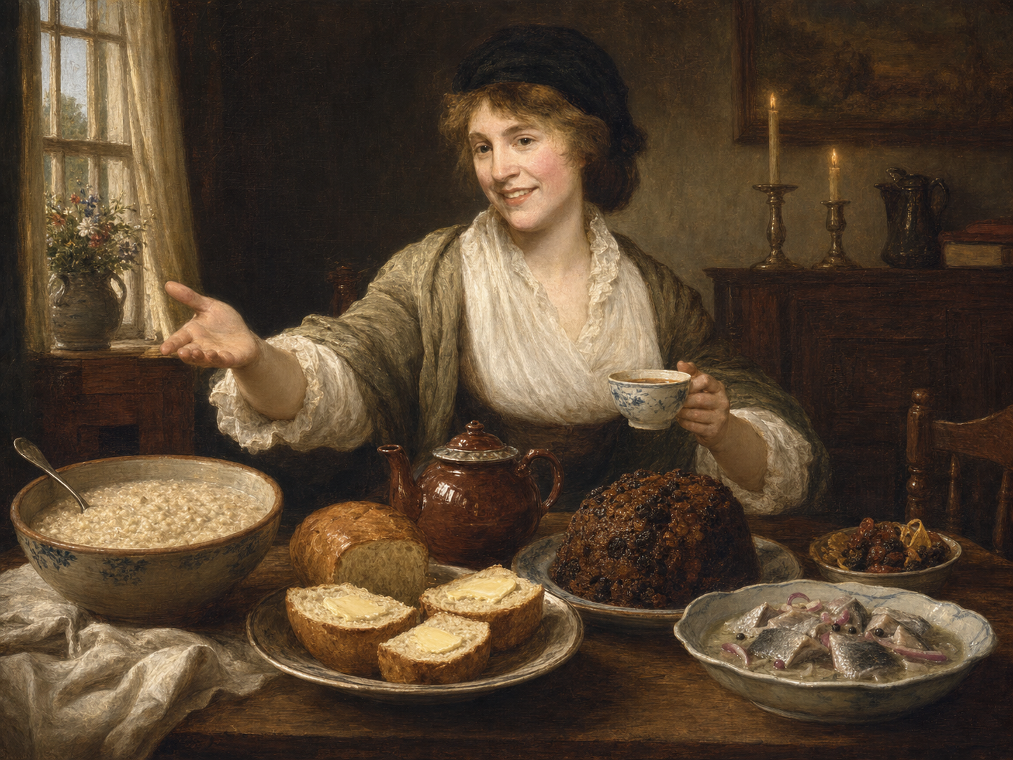 Mary Wollstonecraft at the table