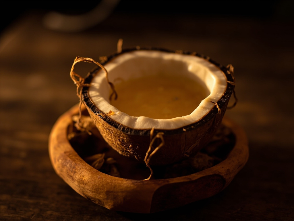 Boisson cérémonielle de racine pilée (inspirée du 'awa)