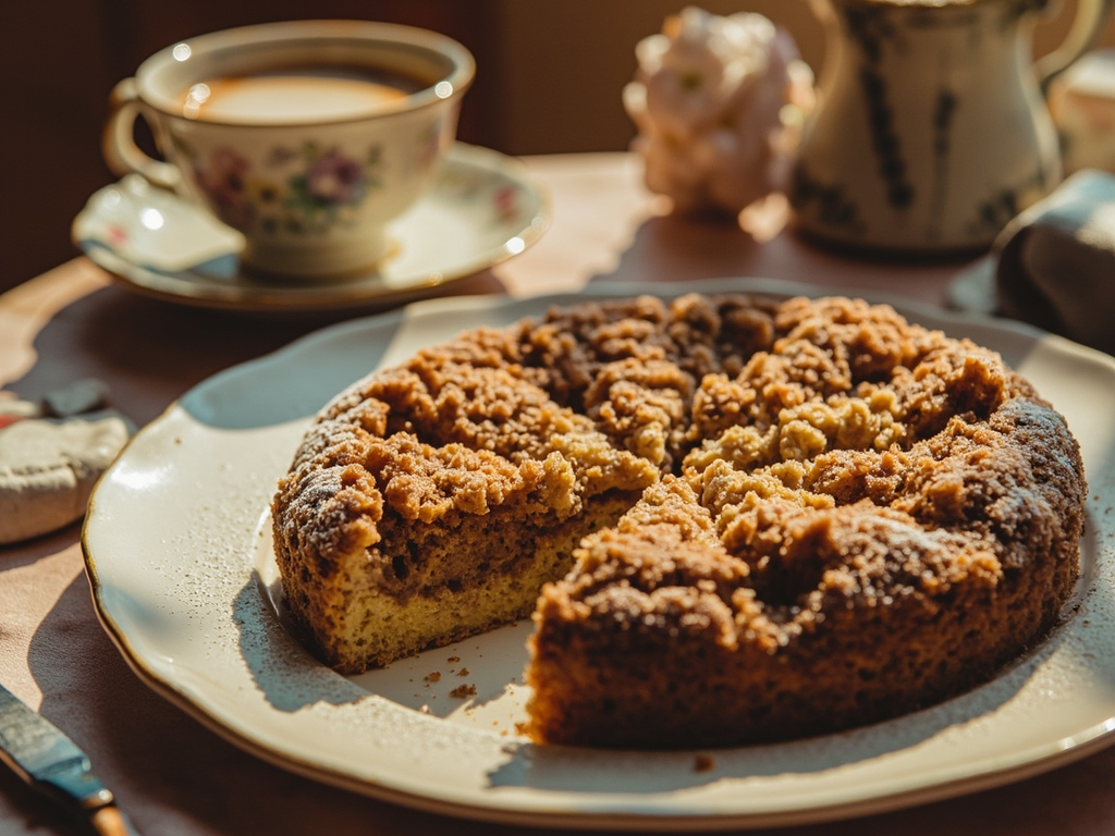 Yeast Crumb Cake (Streuselkuchen)