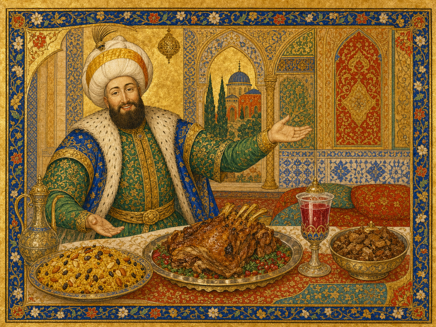 Mehmet II à table
