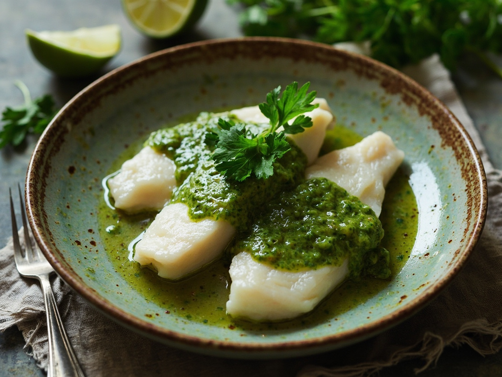 Brochet à la sauce verte