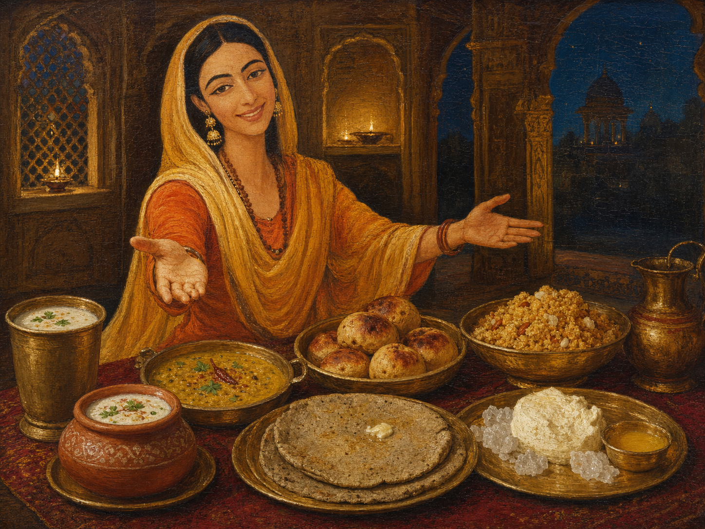 Mirabai at the table