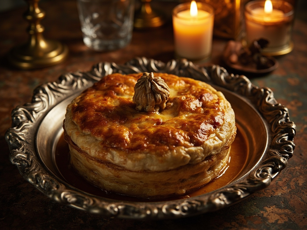 Tourte de poulets de grain au verjus