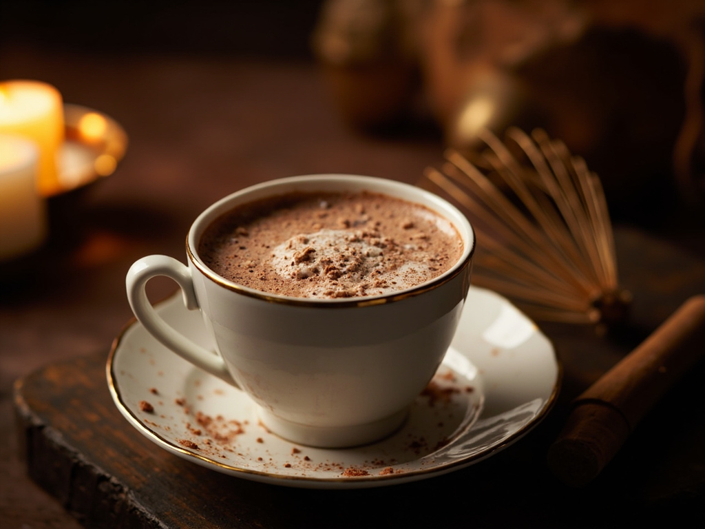 Chocolat à l'espagnole, mousseux au moussoir
