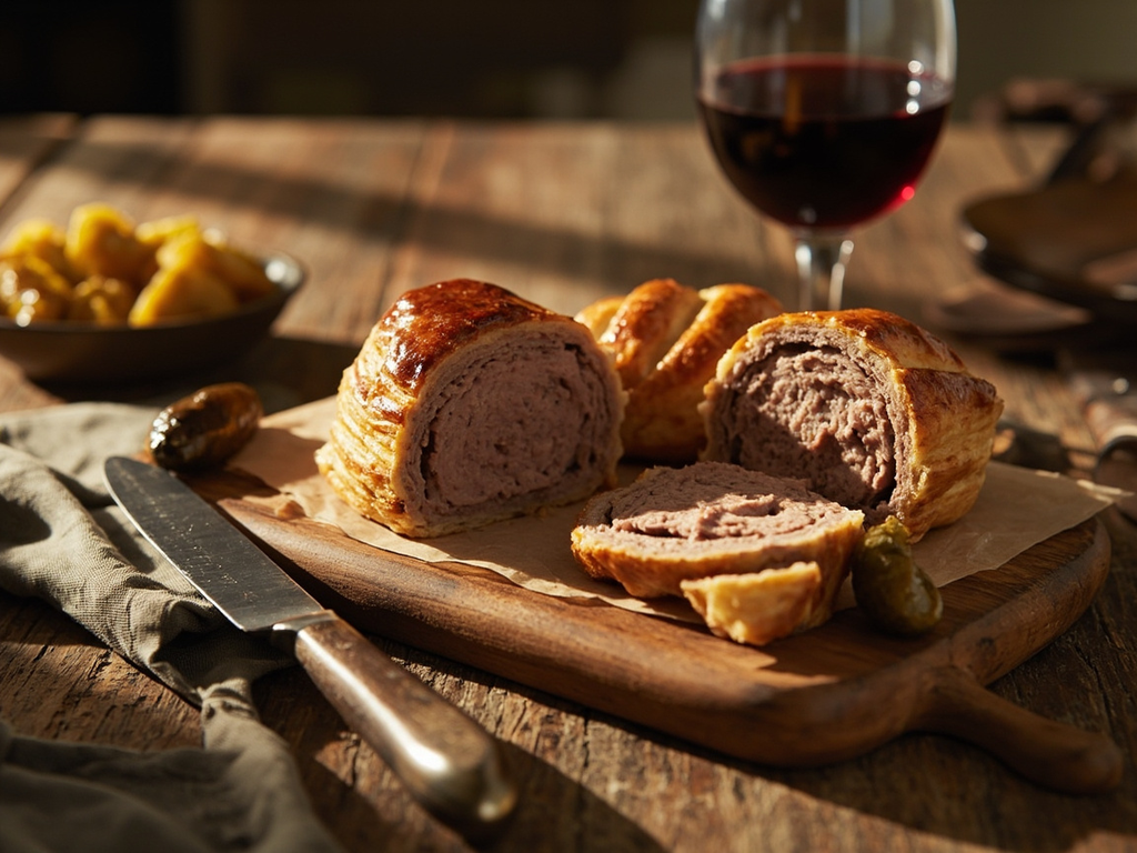 Périgord duck pâté en croûte