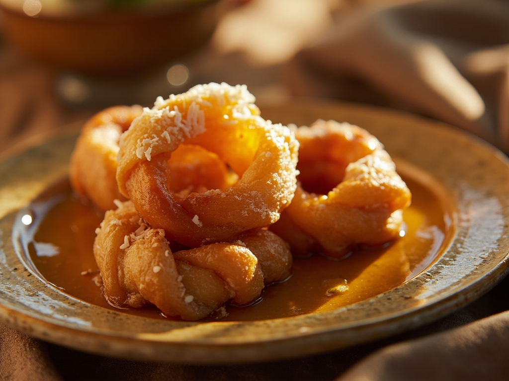 Koeksisters tressées au sirop
