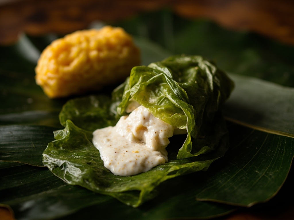 Palusami — paquets de feuilles de taro à la crème de coco
