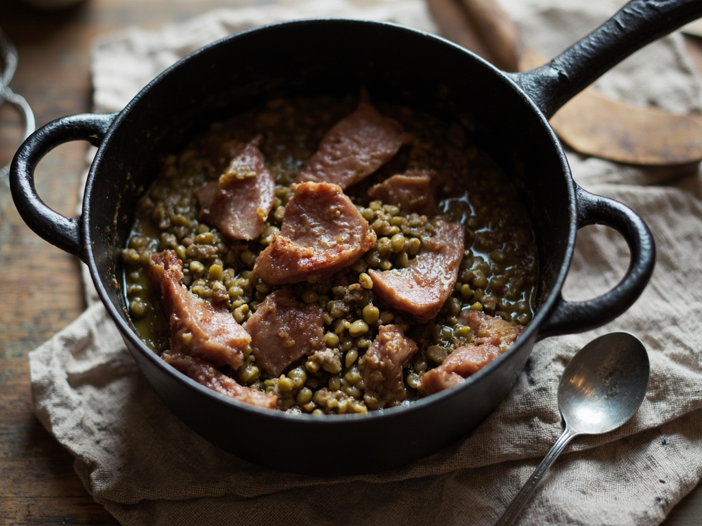 Lentilles au petit salé
