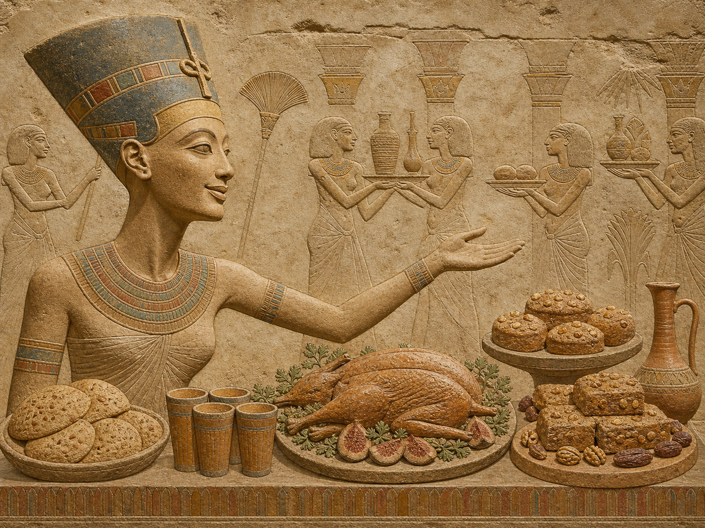 Néfertiti à table