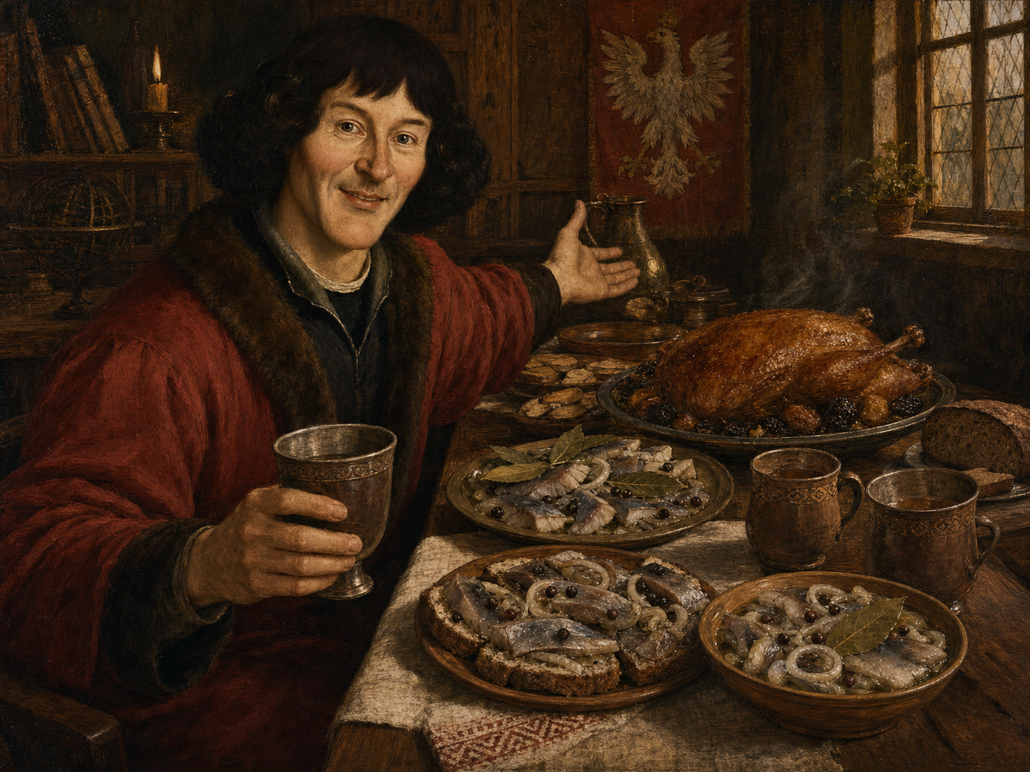 Nicolas Copernic à table