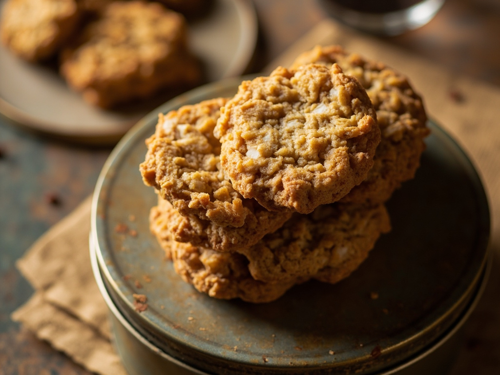 Biscuits ANZAC à l'avoine et au sirop doré