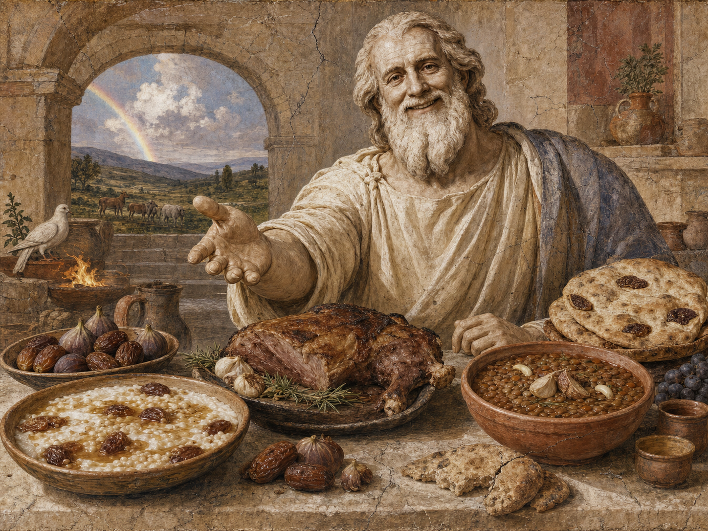 Noah at the table