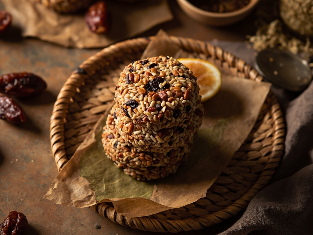 Barley Cakes with Figs and Dates for the Great Journey