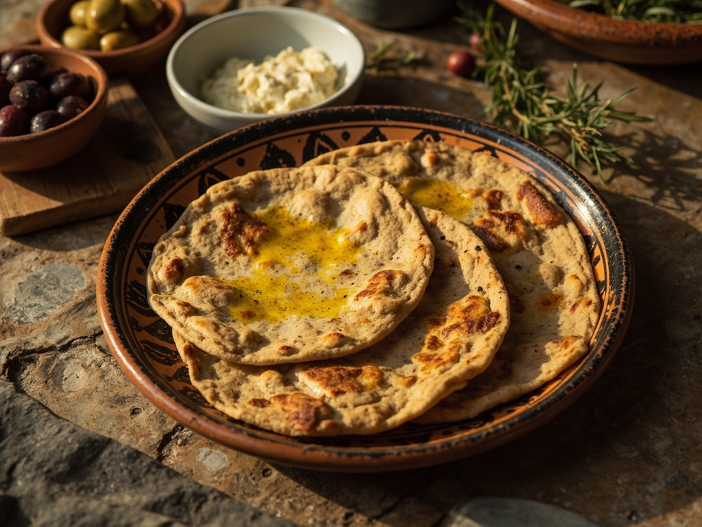 Maza, the poet's barley flatbread