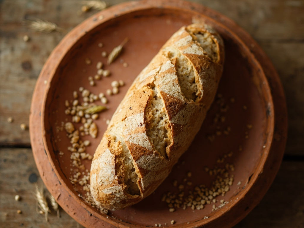 Ta — conical emmer sourdough bread