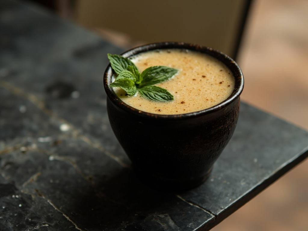 Kykéon d'orge à la menthe