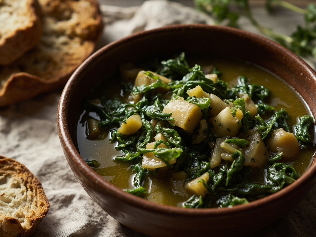 Porée verte aux herbes