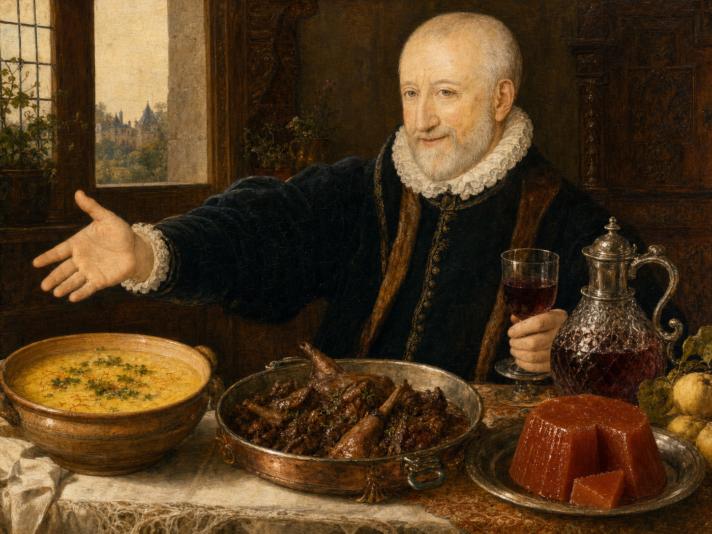 Pierre de Ronsard à table