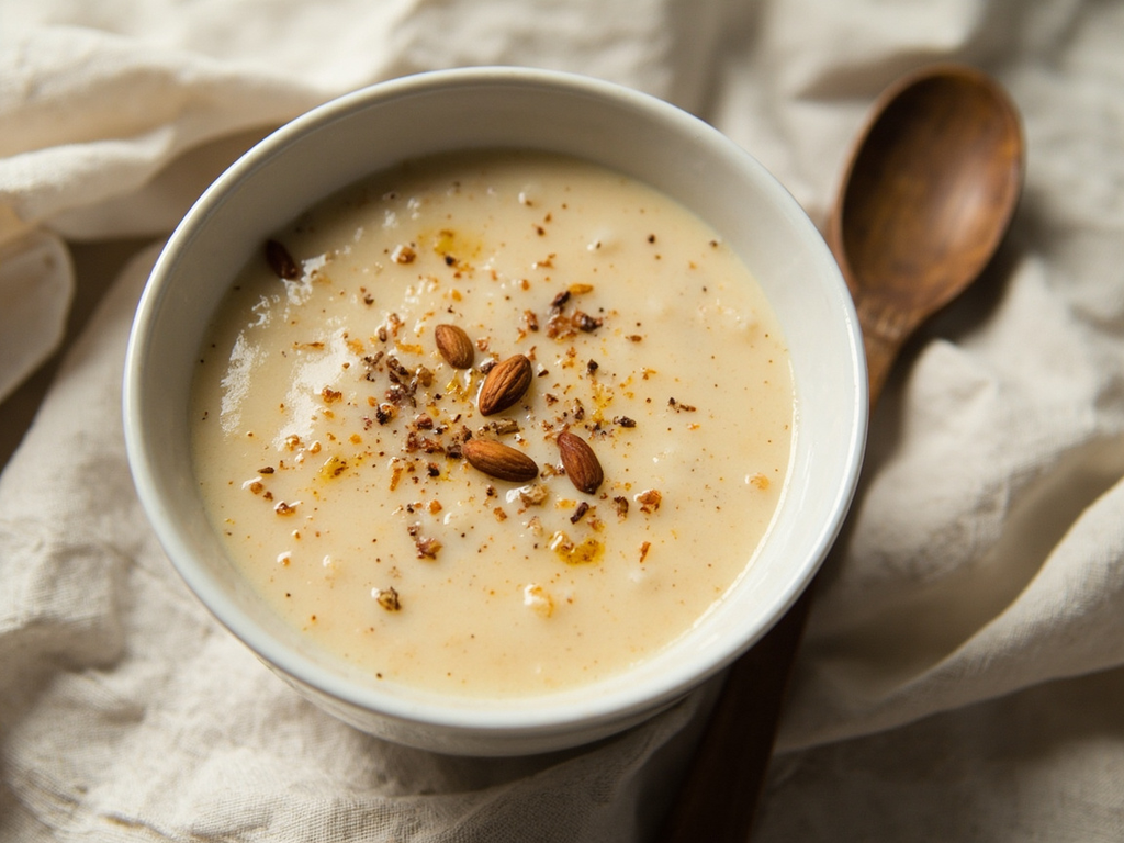 Panade frugale au lait d'amande, pour les jours de langueur