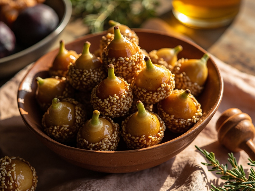 Figues au miel et au sésame pour les dieux