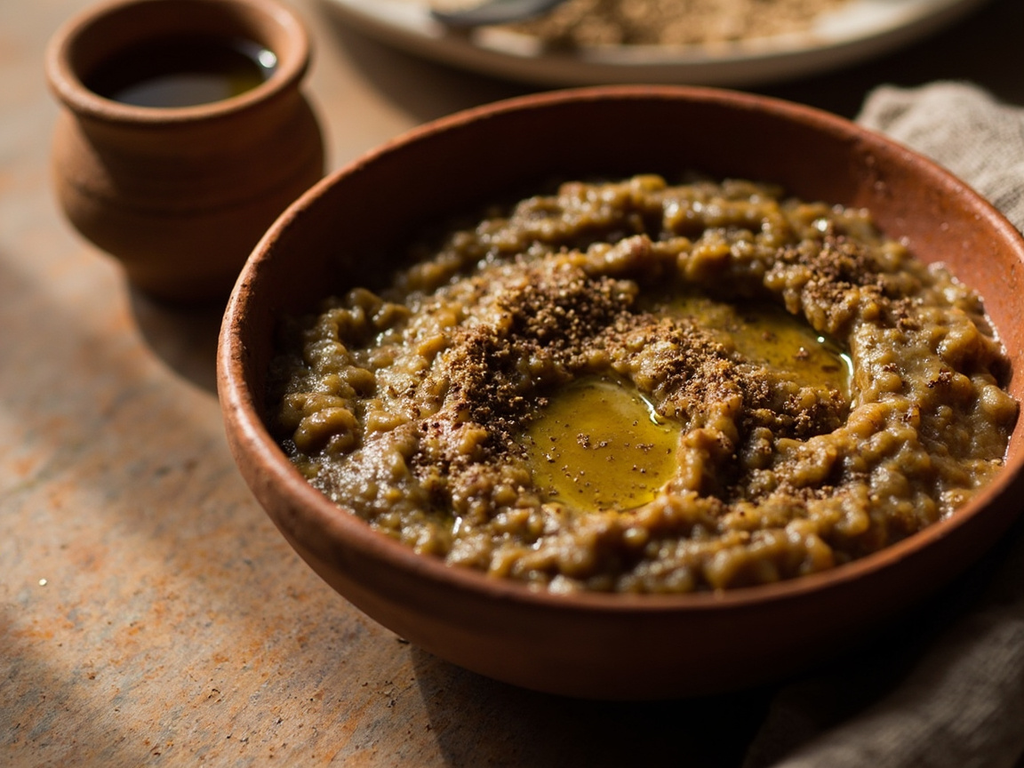 Phakē — purée de lentilles au cumin et au garum