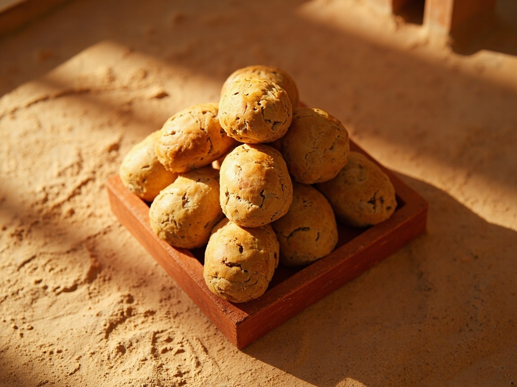 Conical Emmer Wheat Loaves for the Altar
