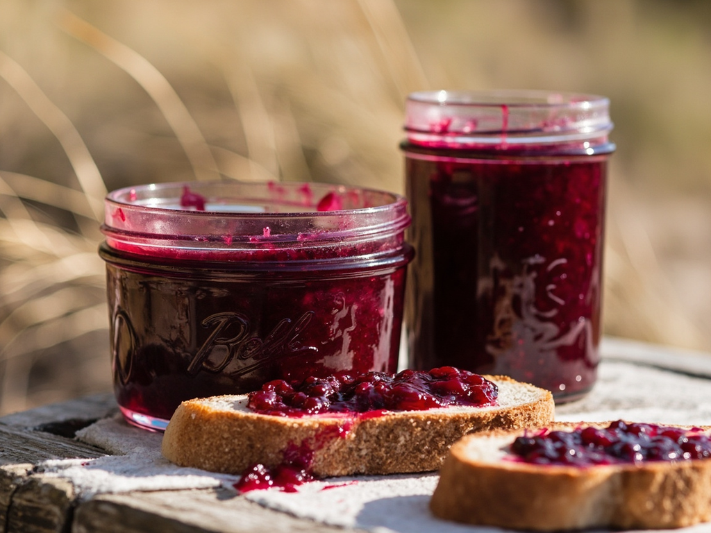 Confiture de prunes de plage (beach plum jam)