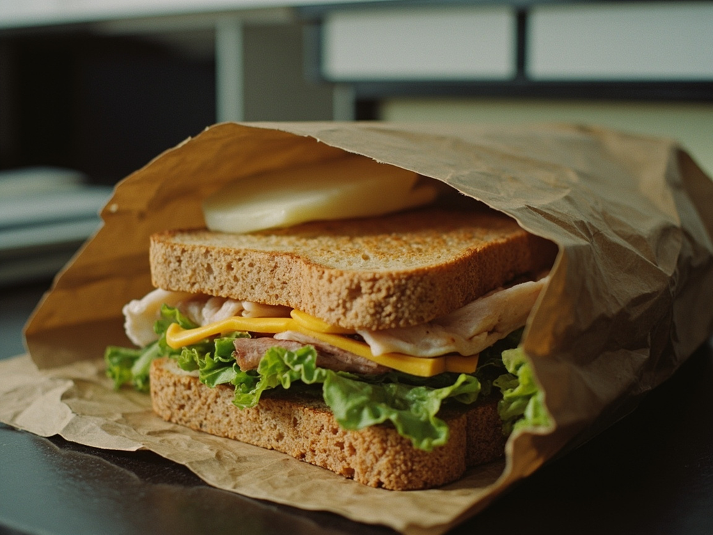 The brown bag turkey sandwich