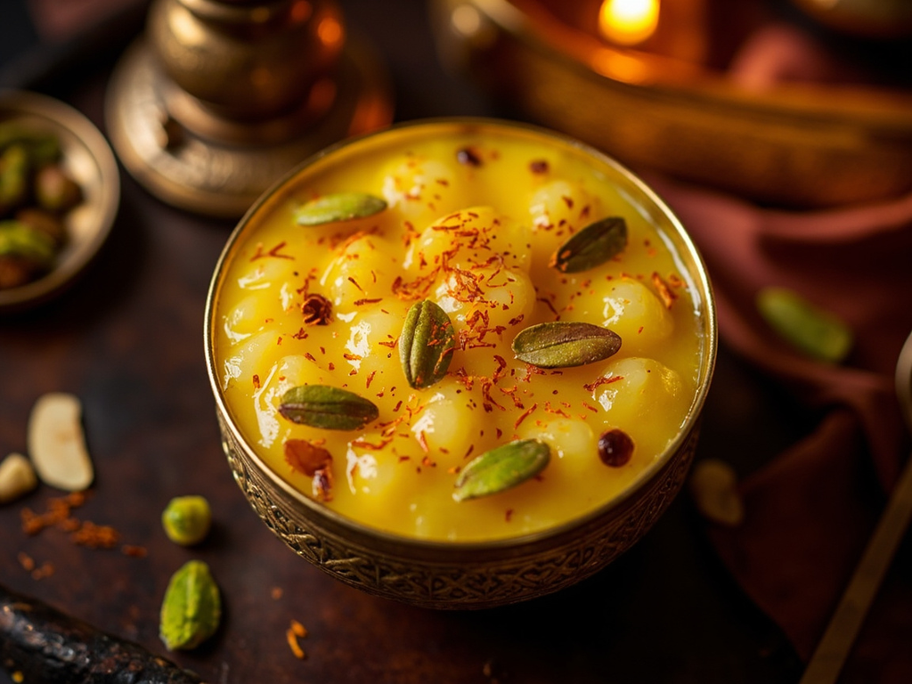 Festin de noces : riz parfumé au lait, cardamome et safran (kheer)