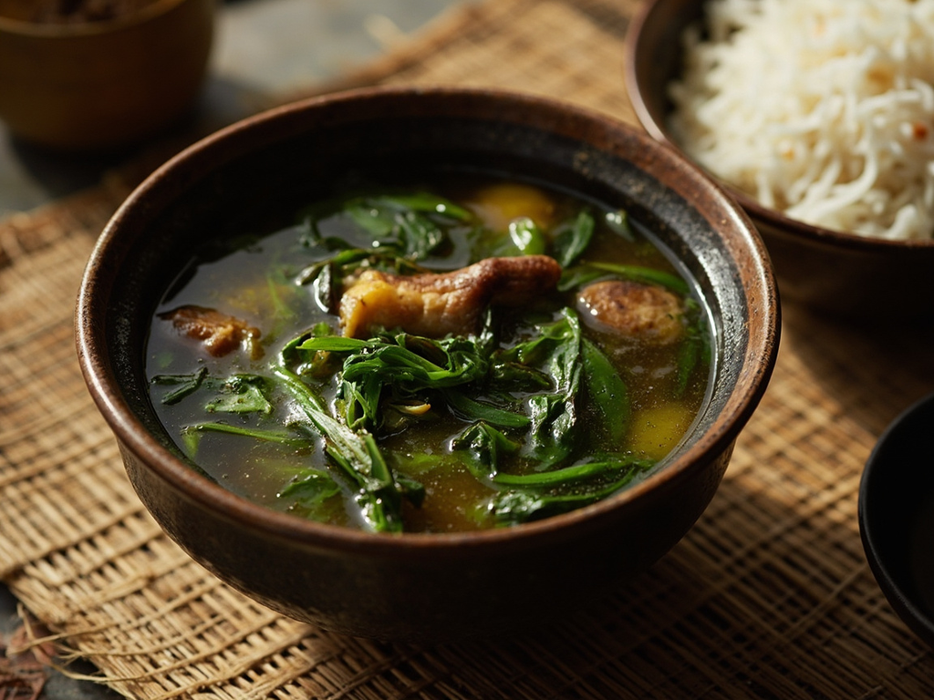 Zebu romazava with three greens