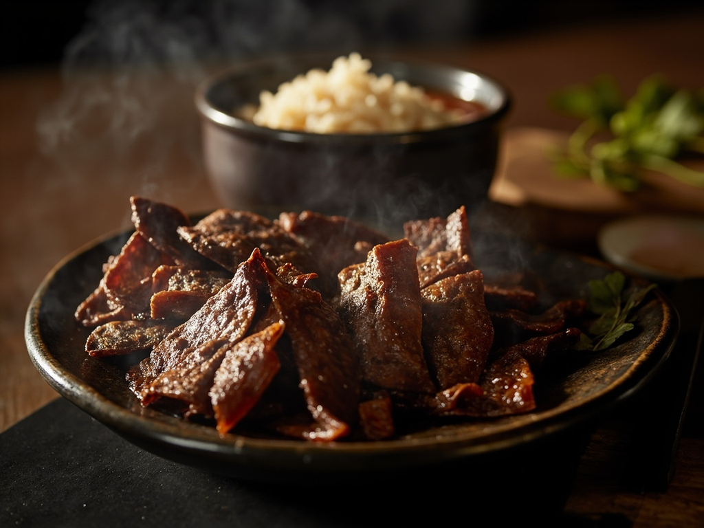 Kitoza (smoked-dried zebu strips)