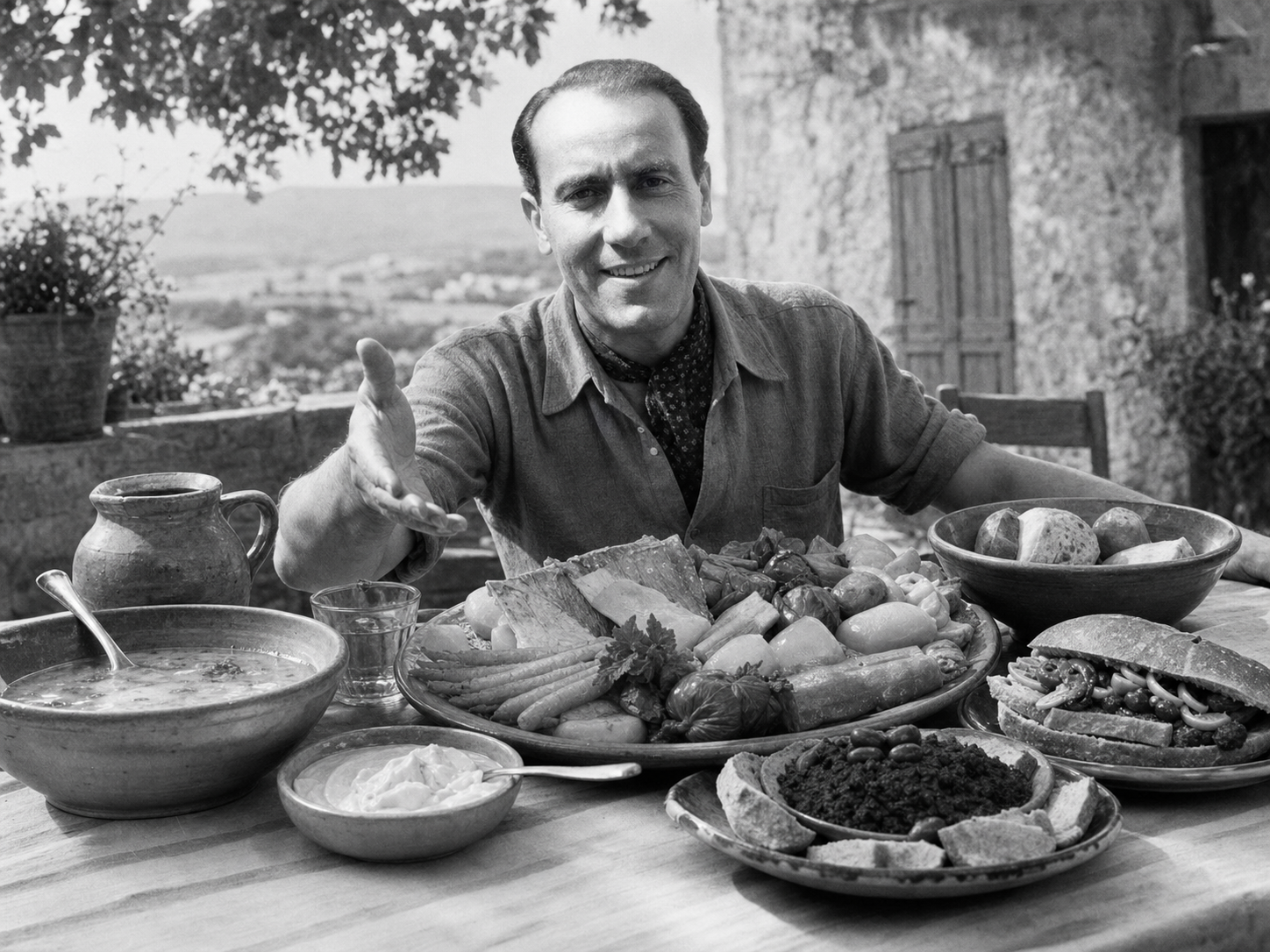 René Char at the table