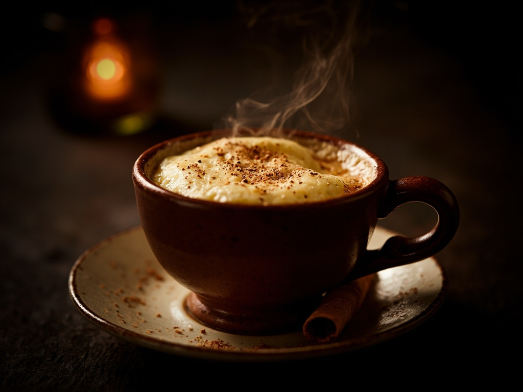 Kandeel chaud aux épices (caudle restaurant)