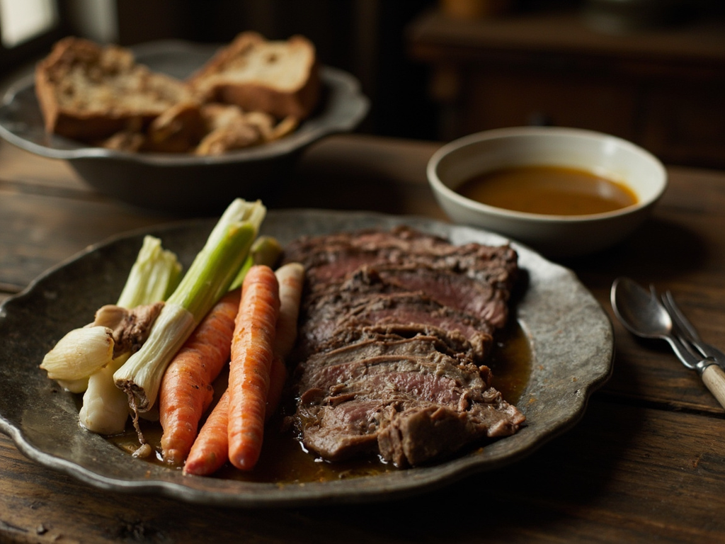 The Duplays' soup and boiled beef