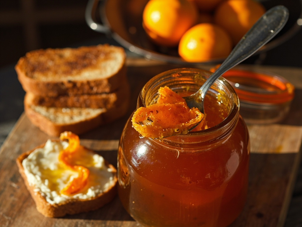 Keepable orange marmalade