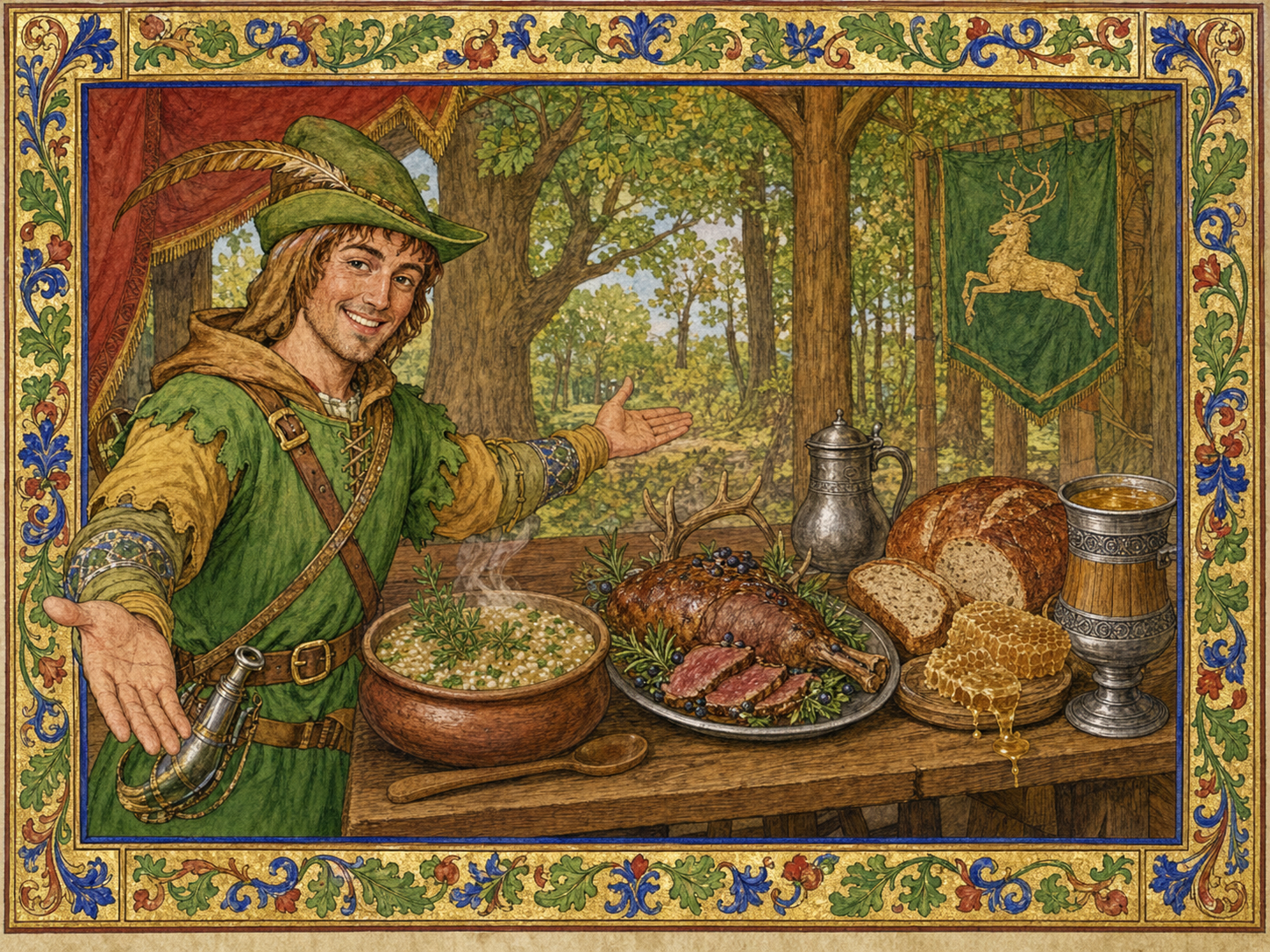 Robin des Bois à table
