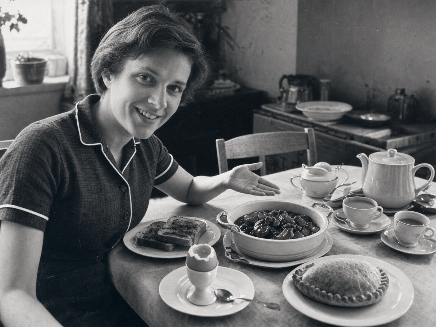 Rosalind Franklin at the table